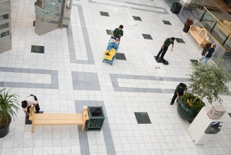 shopping mall cleaning